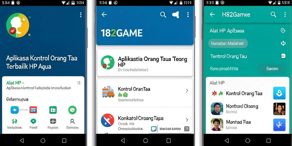 Tampilan antarmuka 182GAME yang ramah pengguna untuk kontrol orang tua.