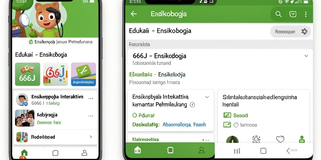 Antarmuka aplikasi 666J yang menarik dan informatif.