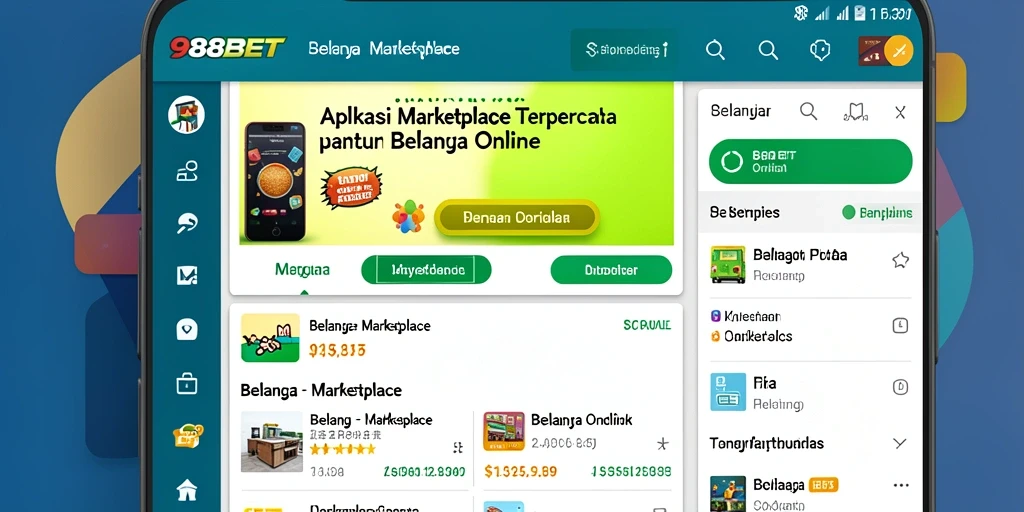 Tampilan antarmuka aplikasi 988BET yang menarik dan mudah digunakan.
