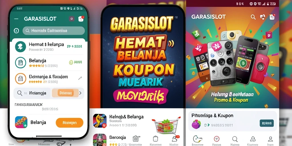 Tampilan antarmuka GARASISLOT dengan berbagai kupon menarik.