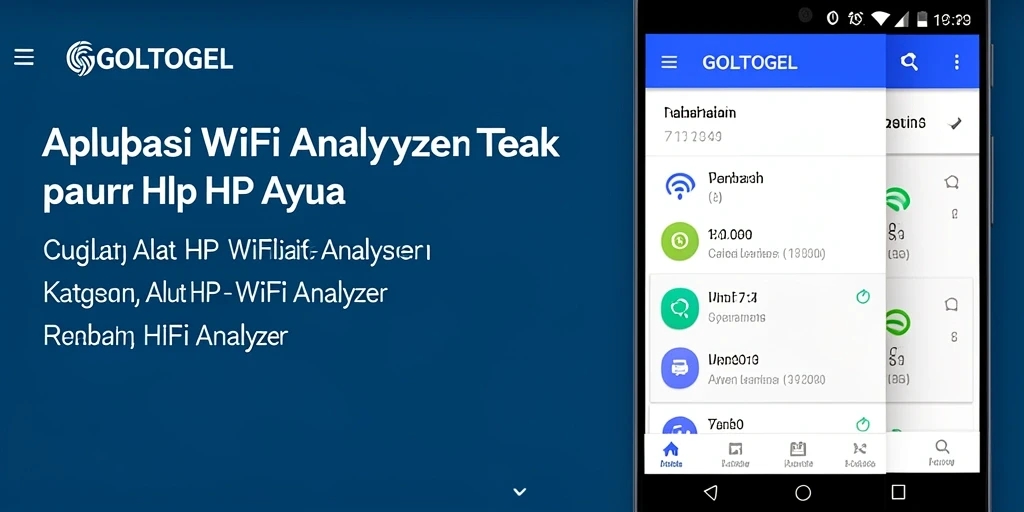 Antarmuka GOLTOGEL yang menampilkan analisis jaringan WiFi secara jelas.