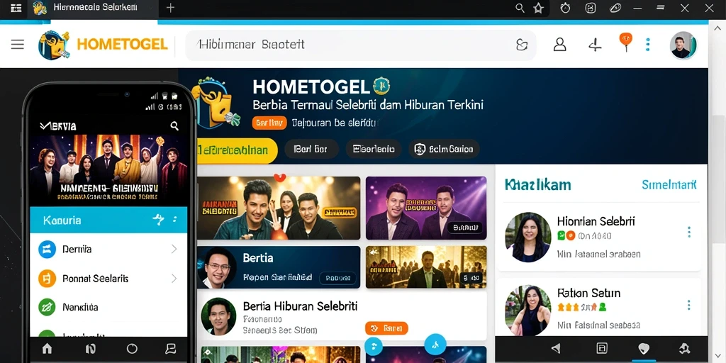 Tampilan antarmuka HOMETOGEL yang menawan dan fungsional.