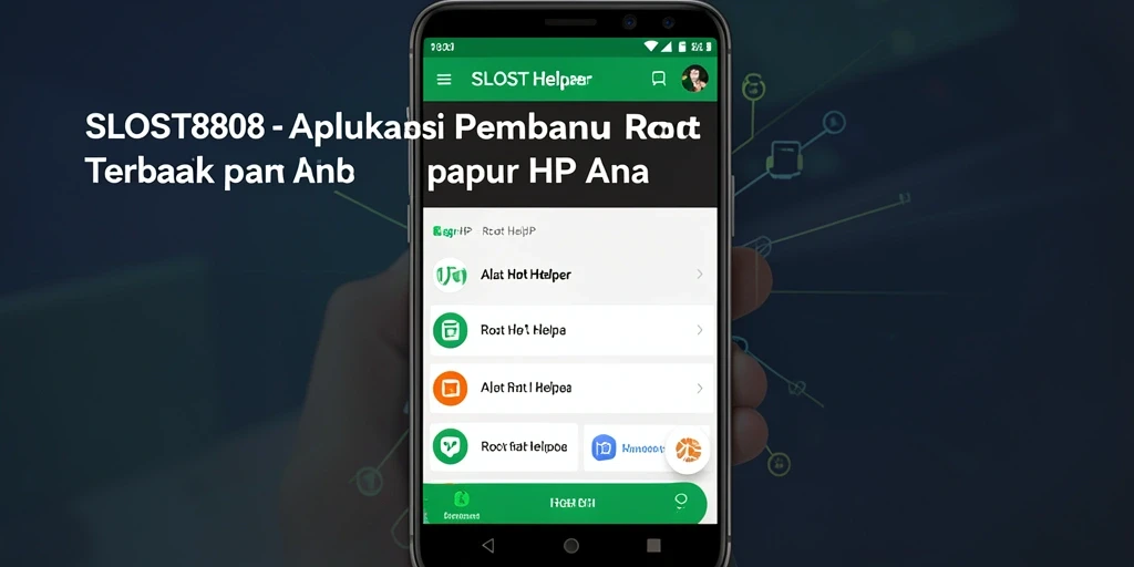 Tampilan antarmuka SLOST8808 untuk fungsi Root Helper yang jelas dan user-friendly.
