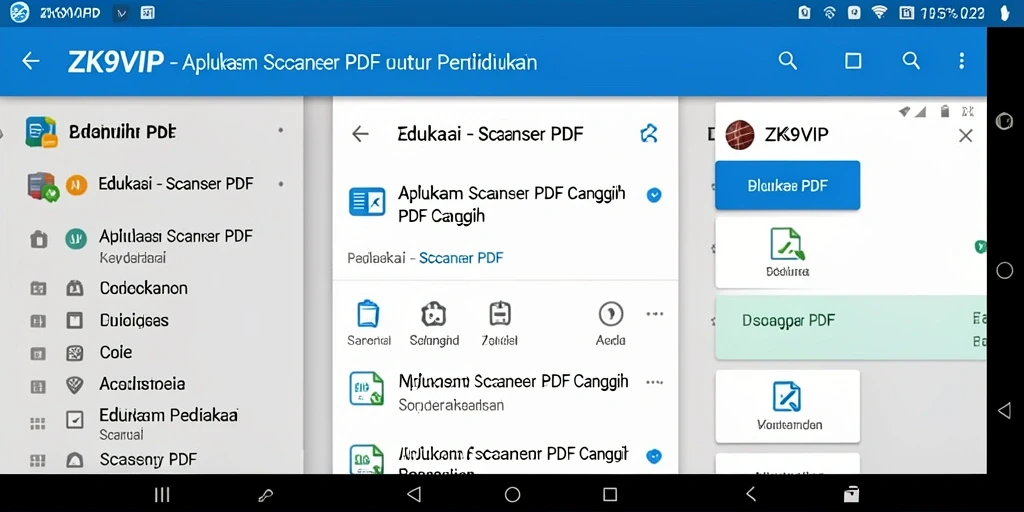 Tampilan sederhana ZK9VIP untuk pemindaian PDF yang mudah digunakan.